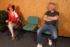 Voyeur Stewardess — Lady Voyeurs, starring Tasha Lustn